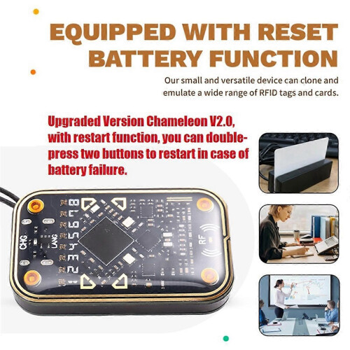 Chameleon Ultra V2.0 RFID Smart Chip Reader Emulator 125Khz 13.56Mhz Kaartdecoder NFC Duplicator + 3xCU 2