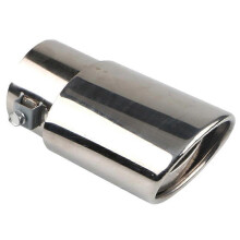 Car Stainless Steel Bright Silver Straight Exhaust Tail Throat Round Tube Universal Fits Car Accesso