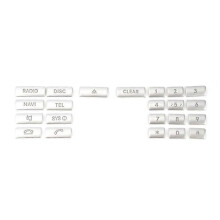Adesivo decorativo para o botão do painel multimídia do console central do carro, compatível com as classes W176, W246, CLA, C117, GLA e X156.