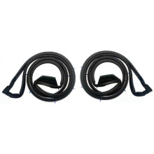 Car Rear Left+Right Door Weatherstrip Seal 82831-3RA0A-A11 82830-3RA0A-A11 compatible with Sentra 2013-2018 Rubb