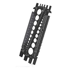 Bolt Gauge (Metric and SAE),Bolt Sizer compatible with Quickly Sizing Nuts and Bolts, Plastic Bolt Measuring Too
