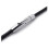 Männerkette - 3mm PU-Lederband - Schwarz-Silber - mit Geschenktasche 3