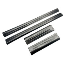 Compatibel met Vezel -V 2021 2022 roestvrijstalen dorpelbeschermers voor en achter (4 stuks)