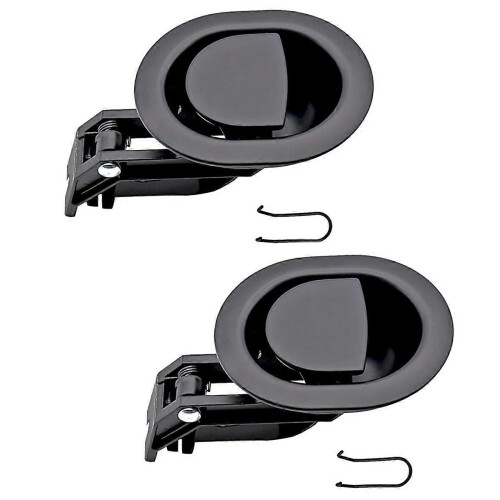 2PCS Plastic Recliner Release Pull Handles Oval Plastic Sofa Chair Replacement Parts Without Cable F