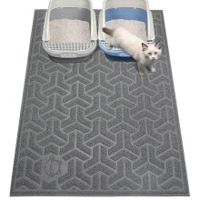 Katzenstreumatte, weich kompatibel mit Katzenschwänze, fängt Streu auf, groß 35 X 24 Zoll, Streuabfangmatte