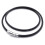 Männerkette - 3mm PU-Lederband - Schwarz-Silber - mit Geschenktasche 1