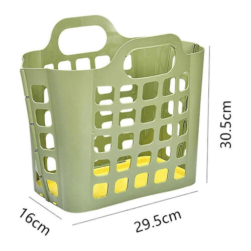 Laundry Basket Plastic Foldable Storage Basket Wall-Mounted Dirty Clothes Storage Basket Folding Pla 1