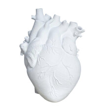 Anatomical Heart Vase Resin Flower Pot Heart Shape Vase Countertop Desktop Ornament Table Desk Flowe