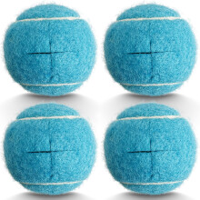 Precut Walker Glide Balls 4 Pack Blue  Quiet Glide, Floor Protectors, Heavy Duty, Easy Install