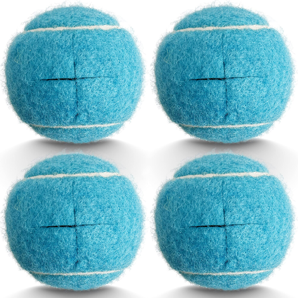 Precut Walker Glide Balls 4 Pack Blue  Quiet Glide, Floor Protectors, Heavy Duty, Easy Install