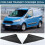 Painel de acabamento triangular de canto do espelho retrovisor lateral do carro, placa triangular de janela compatível com Tourneo C 4
