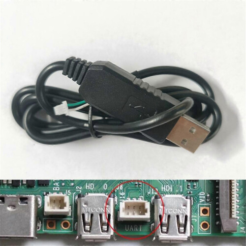 compatible with RPi 5 Generation Dedicated Serial Terminal Three-Pin Terminal Uart Display Debugging USB to TTL 1