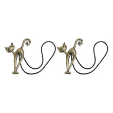 2PCS Cute Cat Magnetic Curtain Tiebacks  Cartoon Animal European Curtain Clips