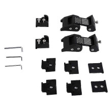 Motorkapvergrendelingsset compatibel met JK 2007-2017 JL JT 2018-2022 accessoires (zwart)