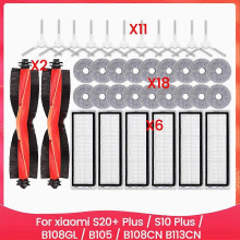 Compatível com aspirador robô S20+ Plus / S10 Plus / B108GL / B105 / B108CN B113CN Peças Acessórios Filtro Principal