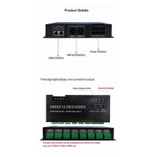 Decodificador DMX512 RGB RGBW digital de 24 canais, decodificador RGBW 512, controlador 512 compatível com fita LED (A)