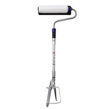 Verfroller met HVLP-afdekking en airless verfspuit, inclusief 30 cm dikke verlengstang. Geschikt voor gebruik met deze verfspuit.