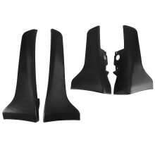 Car Bumper Lip Splash Mud Flaps Guards Guard Angle Corner Protection compatible with Q50 2014-2017 Front + Rear