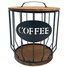 Aufbewahrungskorb kompatibel mit leere Kaffeekapseln Obst Kaffee-Pod-Organizer Halter kompatibel mit Zuhause Café Hotel