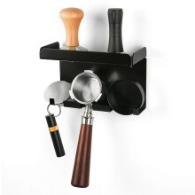 Estante de almacenamiento para utensilios de café de bar, estante de almacenamiento multifuncional para mangos de café, martillo para polvo, polvo D