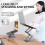 Supporto regolabile per laptop in alluminio, pieghevole, portatile, per notebook e tablet, compatibile con MacBook. 5