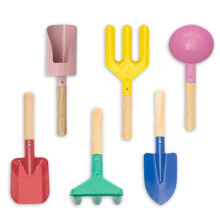 Children'S Beach Toys, 6-Piece Set Children'S Gardening Tools Sand Toy Set, Metal Gardening Tools, B