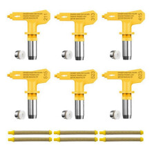 Airless verfspuitmonden en filters set, spuitmondjes voor airless verfspuiten, filter voor airless verfspuit.