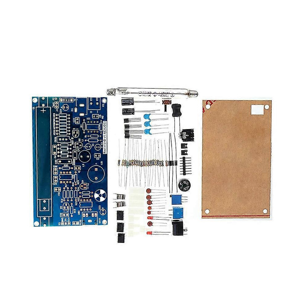 Diy Assemble Geiger Counter Kit Counter Module Nuclear Radiation Detector With Sound And Light Alarm 3893847286235
