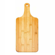 Bambus Schneidebrett mit Griff, Holz Bambus Servierbrett, Küchenschneidebretter kompatibel mit Pizza, Gemüse