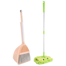 Herramientas de limpieza para niños, 3 piezas: fregona pequeña, escoba pequeña, recogedor pequeño, pequeños accesorios de limpieza para el hogar.