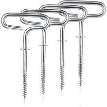 Ice Fishing Shelter Anchor Ice Shanty Anchor Outdoor Camping Tent Threaded Tent Peg Winter Steel Ice