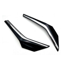 Grille centrale supérieure avant noire brillante, moulure de protection compatible avec Yaris Ativ / Vois 20