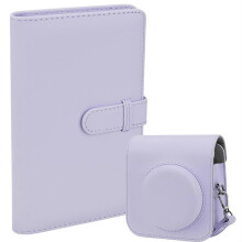 Camera Bag compatible with Mini 12 11 compatible with Film Camera Case 108 Pockets 3 Inch Photo Album Book A