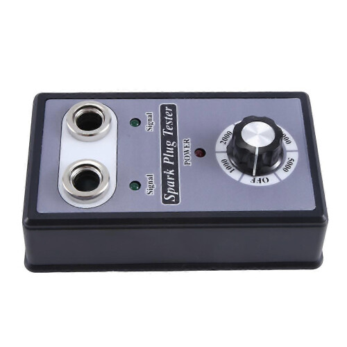 Adjustable Dual Hole Sparking Plug Tester Spark Tester Diagnostic Tool compatible with Car Motorcycle Ignition C 2