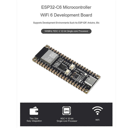 ESP32-C6--M Development Board WiFi 6 Microcontroller ESP32-C6-MINI-1 Module Supports compatible with ESP-IDF 2