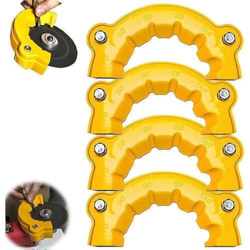Drill Bit Sharpener compatible with Angle Grinder, Multipurpose Sharpening Tool compatible with Various Drill Types (4PCS) 1