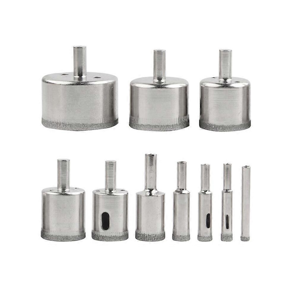 Diamond Drill Bits Set 10Pc Diamond Hole Saw Set Glass Drill Bit Compatible With Ceramic Tile Porcelain Marble S 3315665172854