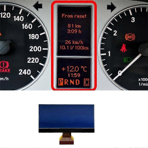 Car Instrument Cluster LCD Display compatible with Class W169 W245 2004-2012 Speedometer Dashboard Screen 1