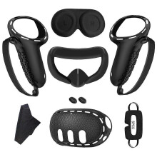 compatible with 3 Silicone Case+Handle Case+Face Cover+Blackout Mask Full Kit Anti-Leakage Nose Pad VR Silicone