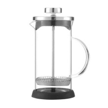 Französische Edelstahl-Glas-Kaffeekessel multifunktioneller Handstempelkessel Kaffeezubehör