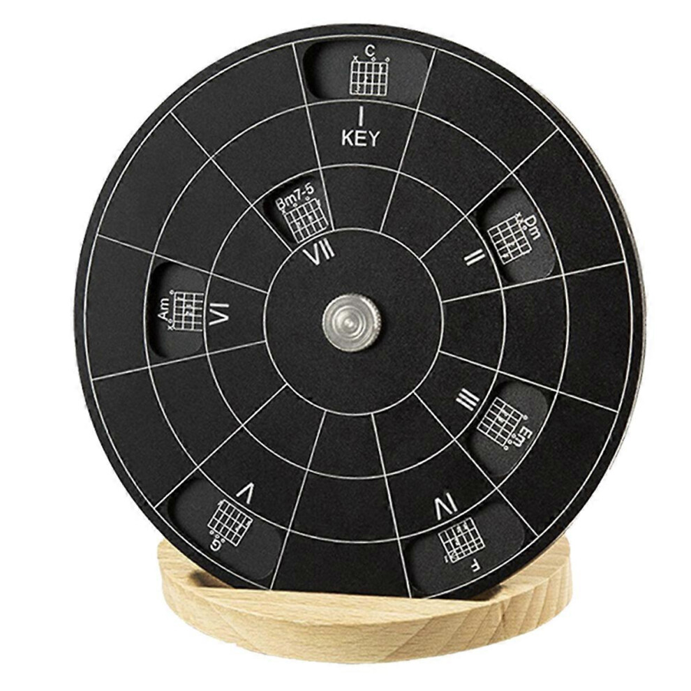 Circle Of Fifths Wheel Melody Tool With Stand Holder Storage Bag Chord Wheel Alloy Music Theorys Gui 3072585008471