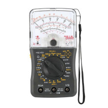 Multimètre analogique portable miniature de haute précision : voltmètre, ampèremètre, mesure de résistance, de continuité et de capacité.