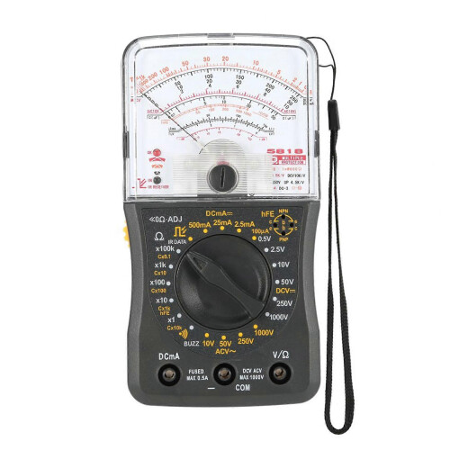 High Precision Mini Handheld Analog Multimeter Voltmeter Ammeter Resistance Continuity Capacitance D