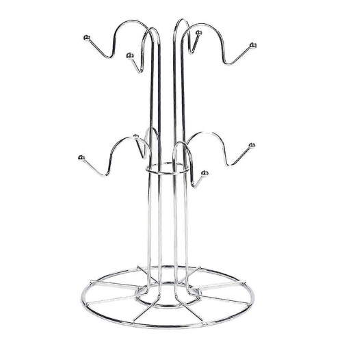 Cup Drying Rack with 8 Hooks Drainer Mug Tree Mug Organizer compatible with Home Desktop