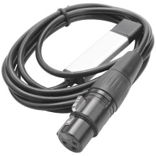 Controlador de iluminação de palco LED com interface USB DMX512, adaptador USB para interface, controlador