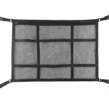 Car Ceiling Storage Net Pocket 90X65cm Car Roof Interior Cargo Net Bag Portable Car Trunk Storage Po