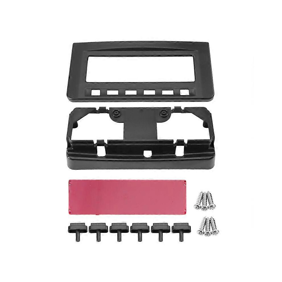 Car Radio Dvd Middle Stereo Frame Panel Mounting Dash Bezel Fascia Compatible With Sport Triton L200 Mornitor Mi Black 3659549682528