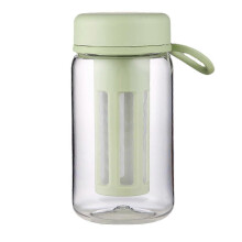 Cold Brew Koffiemaker Reisbeker met Zacht Siliconen Handvat Draagbare Infuser voor IJskoffie en Thee