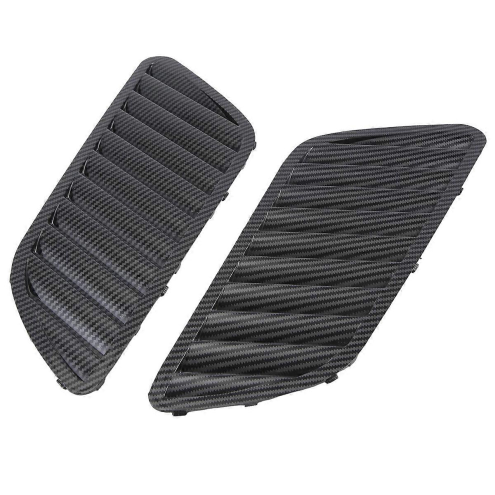 Car Front Grill Hood Cover, Carbon Fiber Bonnet Grill Air Outlet Vent Cover Trim Compatible With E90 E91 E92 F30 3547834865650