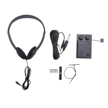 Conjunto de cabos com captador piezo silencioso para violino elétrico, equalizador e entrada para fone de ouvido.